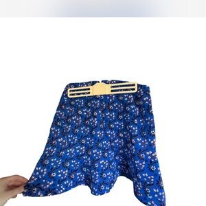 J. Crew Blue Floral Skirt